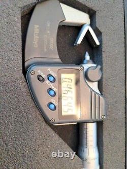Mitutoyo 314-351-30 Series 314 Digital V-Anvil Micrometer for 3-Flute Cutting