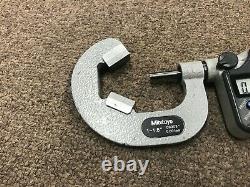 Mitutoyo 314-353-30 1 to 1.6 SAE & Metric Digital V-Anvil Outside Micrometer