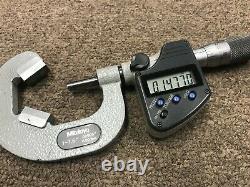 Mitutoyo 314-353-30 1 to 1.6 SAE & Metric Digital V-Anvil Outside Micrometer