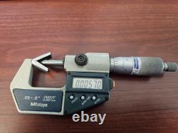 Mitutoyo 314-711-30 Outside Digital Micrometer. 05.6 Anvil WithData Port