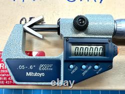 Mitutoyo 314-711-30 V-Anvil Digimatic Micrometer. 05.6 1-15mm