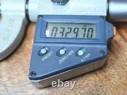 Mitutoyo 314-712-30 V- Anvil Digital Micrometer 0.4-1 WithData Port Great Shape