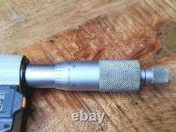 Mitutoyo 314-712-30 V- Anvil Digital Micrometer 0.4-1 WithData Port Great Shape