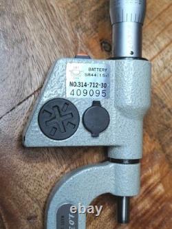 Mitutoyo 314-712-30 V- Anvil Digital Micrometer 0.4-1 WithData Port Great Shape