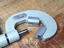 Mitutoyo 314-712-30 V- Anvil Digital Micrometer 0.4-1 WithData Port Great Shape