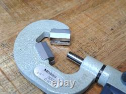 Mitutoyo 314-712-30 V- Anvil Digital Micrometer 0.4-1 WithData Port Great Shape