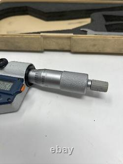 Mitutoyo 314-713-30 Digital V-Anvil Micrometer 1-1.6.00005, With Case