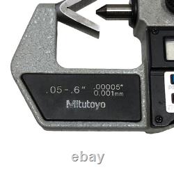 Mitutoyo 314-721-10 Digimatic 3 Flute V-Anvil Micrometer. 05.6 Range