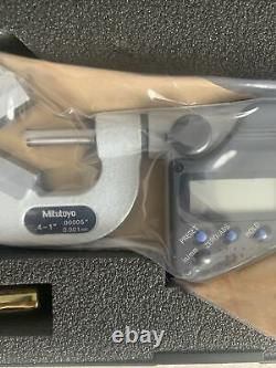 Mitutoyo 314 Series 0.4 to 1 SAE & Metric Digital V-Anvil Outside Micrometer