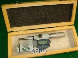 Mitutoyo 317-711-30 Uni-Mike Interchangeable Anvil Digital Micrometer 0-1