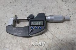 Mitutoyo 323-350-30 0 to 1 In Range LCD Display Digital Disc Micrometer