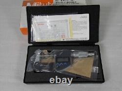 Mitutoyo 323-350-30 Digimatic Disk Micrometer, Inch/Metric, +/-0.0002 Accuracy