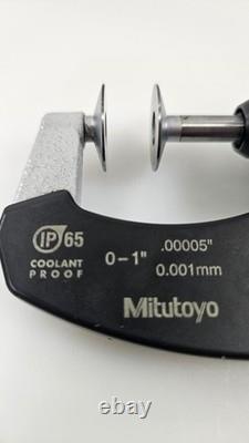 Mitutoyo 323-350 Digimatic Disc Micrometer 0-1? Priced To Sell? U. S. Seller