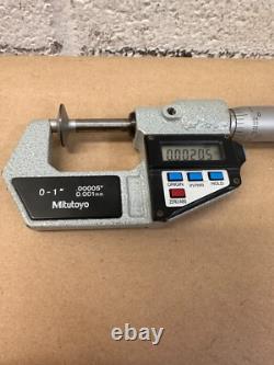 Mitutoyo 323-711-10 Digimatic Micrometer 0-1 0.00005-0.001mm No Case