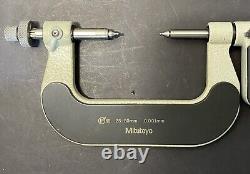 Mitutoyo 324-252-30 Gear Tooth Micrometer 25-50 mm Range. 00005/. 001mm Res