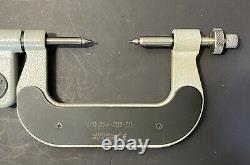 Mitutoyo 324-252-30 Gear Tooth Micrometer 25-50 mm Range. 00005/. 001mm Res
