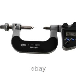 Mitutoyo 324-351-10 Digital Gear Tooth Micrometer 0-1''/25mm IP65 with Engravings