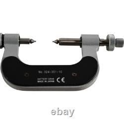 Mitutoyo 324-351-10 Digital Gear Tooth Micrometer 0-1''/25mm IP65 with Engravings