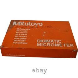 Mitutoyo 324-351-10 Digital Gear Tooth Micrometer 0-1''/25mm IP65 with Engravings