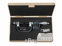 Mitutoyo 324-351-30 Gear Tooth Micrometer 0-1 Range. 00005/0.001mm Resolution