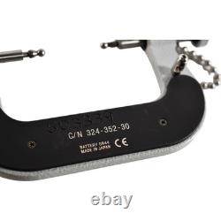 Mitutoyo 324-352-30 Gear Tooth Digital Micrometer 1-2 Inch with Engravings