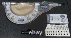 Mitutoyo 324-353-32 Interchangeable Ball AnvilSpindle Gear Tooth Micrometer 2-3
