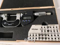 Mitutoyo 326-251-10 Digital Thread Micrometer Whitworth And Metric Anvils