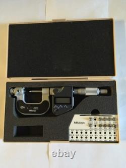 Mitutoyo 326-351-10 Digimatic Thread Mike 0-1 0.00005 0.001mm Grad