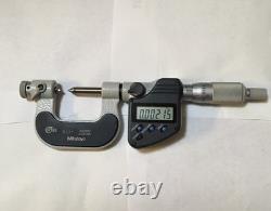 Mitutoyo 326-351-10 Digimatic Thread Mike 0-1 0.00005 0.001mm Grad