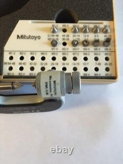 Mitutoyo 326-351-10 Digimatic Thread Mike 0-1 0.00005 0.001mm Grad