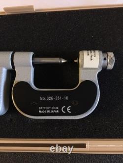 Mitutoyo 326-351-10 Digimatic Thread Mike 0-1 0.00005 0.001mm Grad