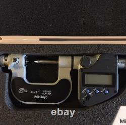 Mitutoyo 326-351-10 Digimatic Thread Mike 0-1 0.00005 0.001mm Grad