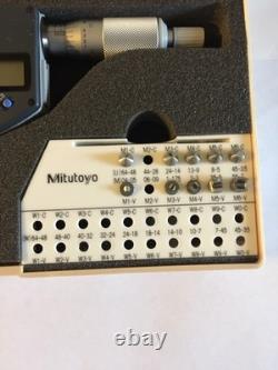 Mitutoyo 326-351-10 Digimatic Thread Mike 0-1 0.00005 0.001mm Grad