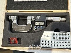 Mitutoyo 326-351-30 Digimatic Screw Thread Micrometer 0 1/ 25mm SPC IP65
