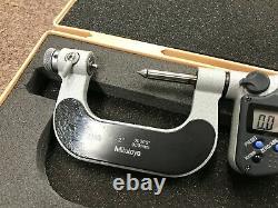 Mitutoyo 326-352-30 1 to 2 SAE & Metric Digital Screw Thread Micrometer