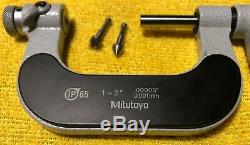 Mitutoyo 326-352-30 Thread Screw Digital Micrometer 1-2.00005 Resolution