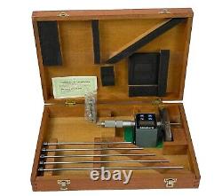Mitutoyo 329-316 DMC-6 D Digimatic Depth Micrometer Interchangeable w 6 Rods EX