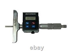 Mitutoyo 329-316 DMC-6 D Digimatic Depth Micrometer Interchangeable w 6 Rods EX