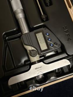 Mitutoyo 329-350-10 Digimatic LCD 0-6 Depth Micrometer Japan with Case & Rods Mitutoyo 329-350-10 Digimatic LCD 0-6 Depth Micrometer Japan with Case & Rods
