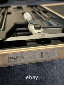 Mitutoyo 329-350-10 Digimatic LCD 0-6 Depth Micrometer Japan with Case & Rods