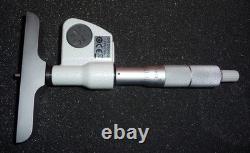 Mitutoyo 329-350-30 Digital Depth Micrometer 0-6/ 0-150mm -6 Rods Gently used