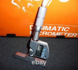 Mitutoyo 329-350-30 Digital Depth Micrometer 0-6/ 0-150mm -6 Rods Gently used