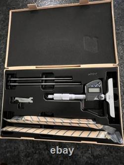 Mitutoyo 329-350 Electronic Interchangeable Rod Depth Micrometer DMC 4-6