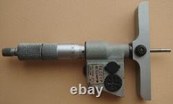 Mitutoyo 329-511-30 DMC100-150 Depth Gauge Micrometer Full Set In Case