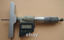 Mitutoyo 329-511-30 DMC100-150 Depth Gauge Micrometer Full Set In Case