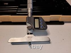 Mitutoyo 329-711 Digital Depth Micrometer 0-6/ 0-150mm Interchangeable Rods