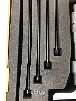 Mitutoyo 329-711 Digital Depth Micrometer Interchangeable Rods & Case