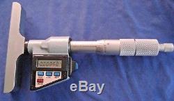 Mitutoyo 329-711 Digital Output Depth Micrometer 0 to 6 w Case & Ext Rods DMC4