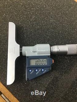 Mitutoyo 329-712-30 Digital Depth Micrometer Set, 0 12, With 12 Rods. 0001