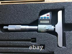 Mitutoyo 329 Series 329-711 Interchangeable Rod Electronic Depth Micrometer Nice